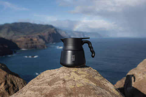 Hario V60 02 Insulated Stainless Steel Server 600ml Black - Drips