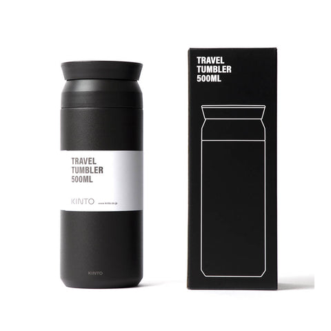 Kinto Travel Tumbler 500ml Black - Drips  