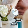 Grosche Milano Moka Pot White 6 Cup - Drips  