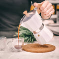 Grosche Milano Moka Pot White 6 Cup - Drips  