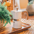 Grosche Milano Moka Pot White 6 Cup - Drips  