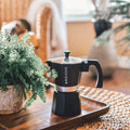 Grosche Milano Moka Pot Black 6 Cup - Drips  