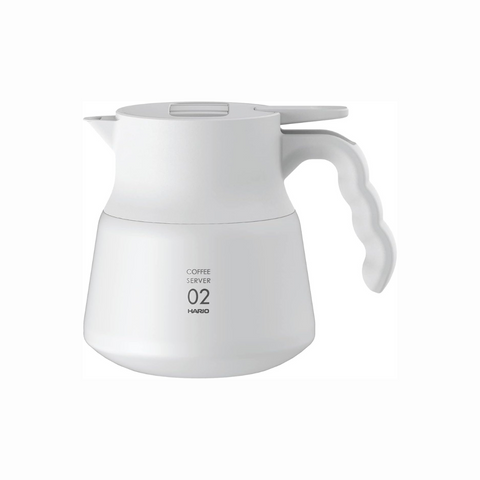 Hario V60 02 Insulated Stainless Steel Server 600ml White - Drips  