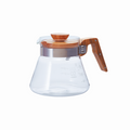 Hario Server Glass and Olive Wood 600ml - Drips  