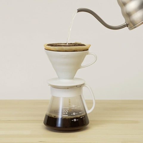 Hario V60 02 Ceramic Dripper Set White - Drips  